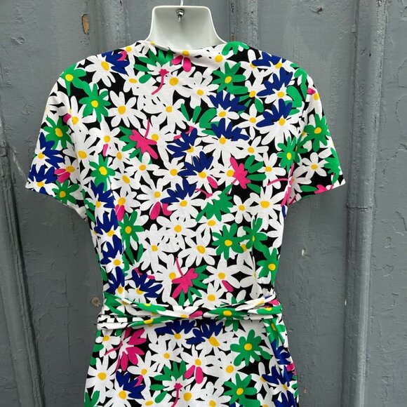 Diane Von Furstenberg New Julian Two Garden Daisy Multi Wrap Dress, approx 8 - Picture 11 of 16